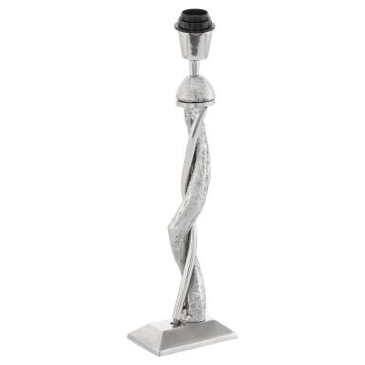 Nikkel modern bordlampe uden skærm aluminium, Mason, med brytare