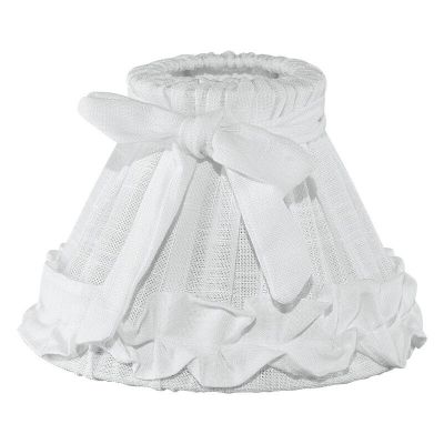 Hvid klassisk lampeskærm stof, Noah