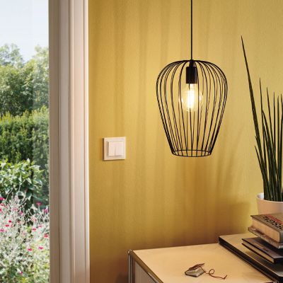Sort industri pendler lampe metal, Kitana