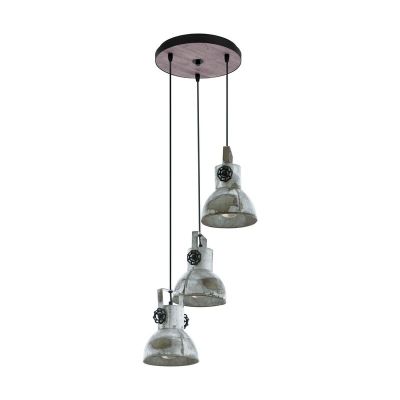 Træ pendler lampe brun, Angelina