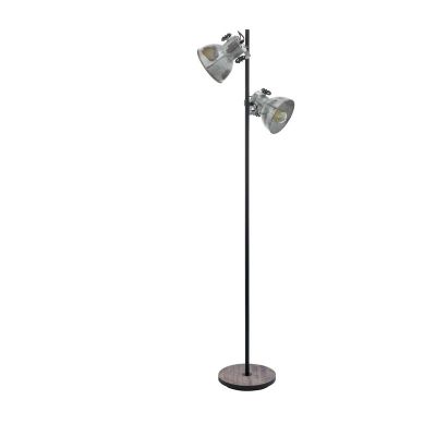 Træ gulv lampe brun, Angelina, med brytare