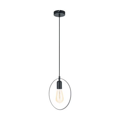 Sort retro pendler lampe metal, Aida
