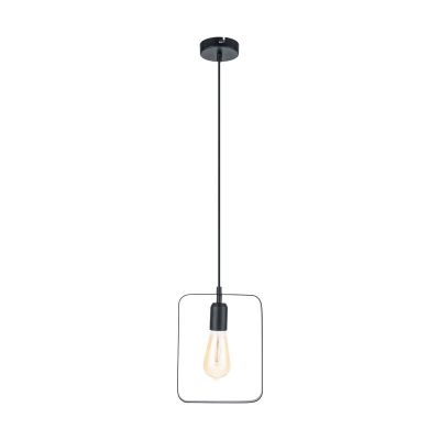 Sort retro pendler lampe metal, Aida