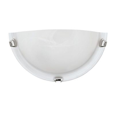 Krom væglampe glas, Alcor