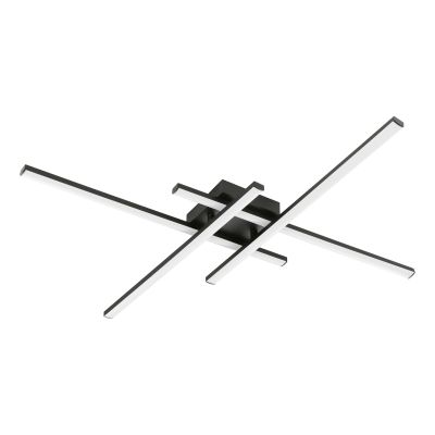 Sort design plafond plast, Vidya, 20W, 4000K LED, 3 trins lysdæmper