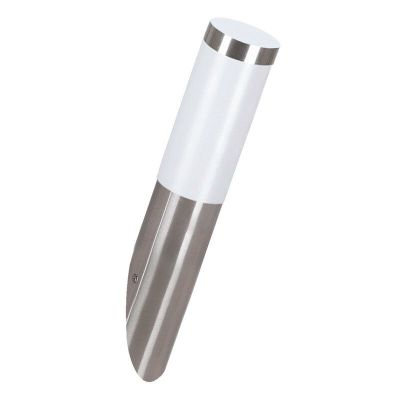 Sølv udendørslampe plast, Carlein, IP44