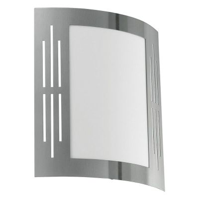 Sølv udendørslampe plast, Elyana, IP44