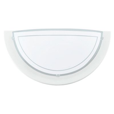 Hvid modern væglampe glas, Agena