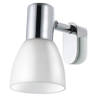 Krom spejllampe glas, Ablanc