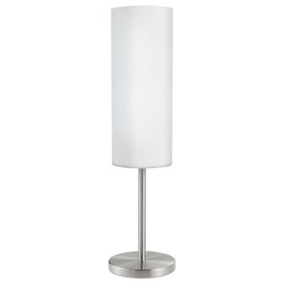 Nikkel bordlampe glas, Ciuda, med brytare