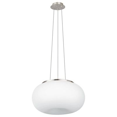 Nikkel design pendler lampe glas, Skyler