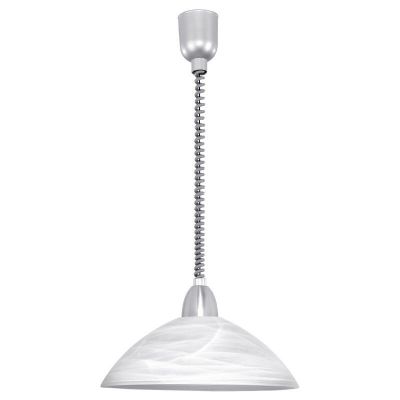 Hvid klassisk pendler lampe glas, Brandon