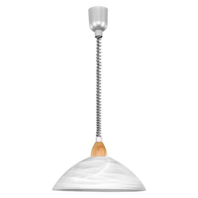 Hvid klassisk pendler lampe glas, Brandon