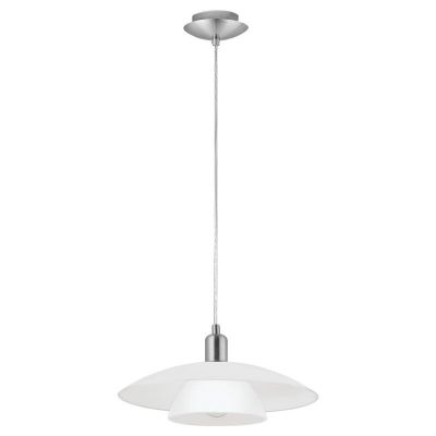 Hvid design pendler lampe glas, Lariana
