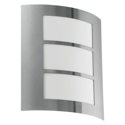 Sølv udendørslampe plast, Elyana, IP44