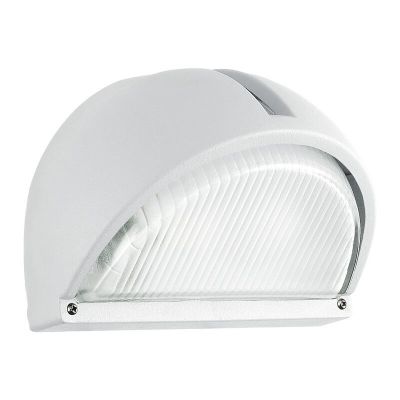Hvid udendørslampe aluminium, Gemma, IP44
