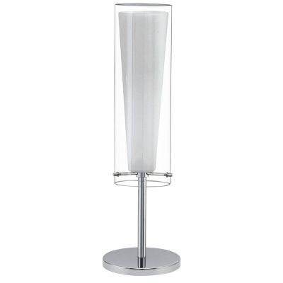 Krom design bordlampe glas, Barceno, med brytare