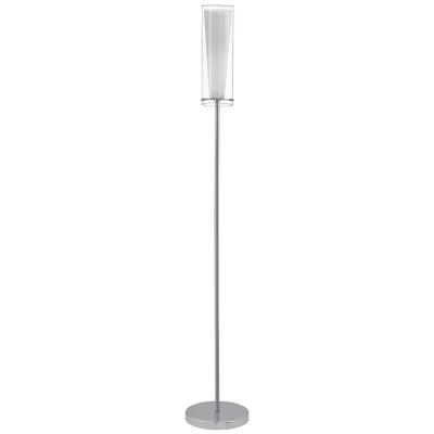 Krom design gulv lampe glas, Barceno, med brytare