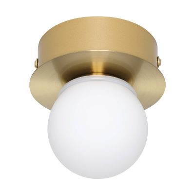 Guld modern loftlampe stål, Escha, 3,3W, 3000K LED