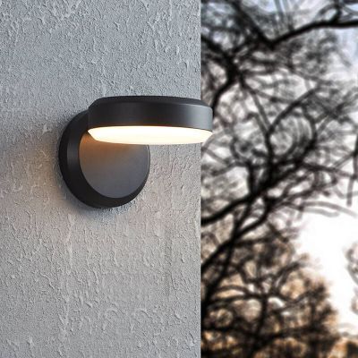 Sort udendørslampe stål, Gabriella, 3,6W, 3000K LED, IP54