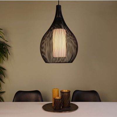 Sort industri pendler lampe glas, Maritima
