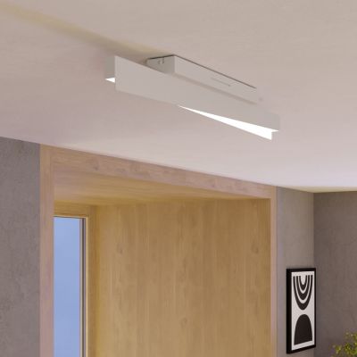 Hvid design smart loftlampe plast, Birkan, 13,5W, RGBW LED, med fjärrkontroll