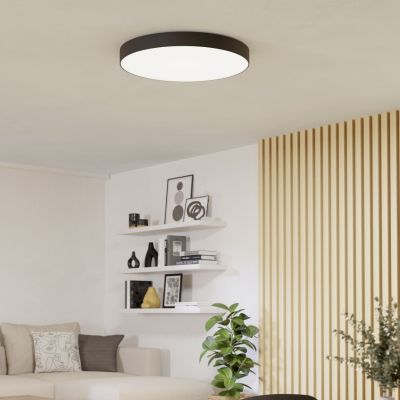 Sort modern smart loftlampe plast, Germen, 36,5W, RGBW LED, med fjärrkontroll