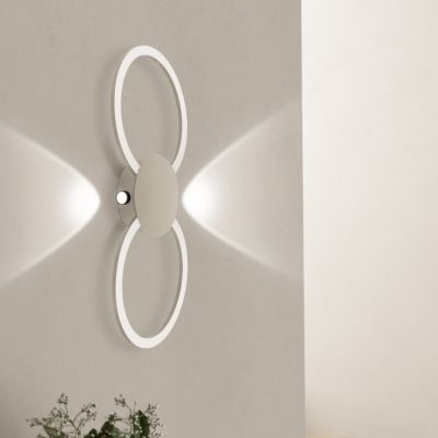 Brun design væglampe aluminium, Vixa, 20W, 3000K LED