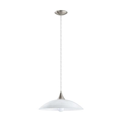 Hvid pendler lampe glas, Valgano
