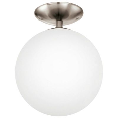Nikkel loftlampe glas, Dave
