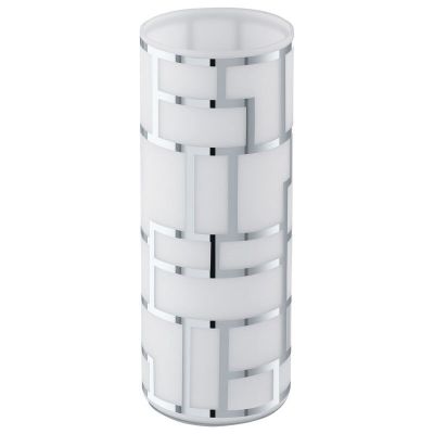 Krom design bordlampe glas, Bjorn, med brytare