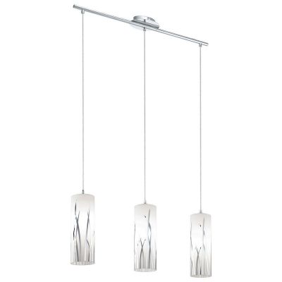 Krom design pendler lampe glas, Ilyas