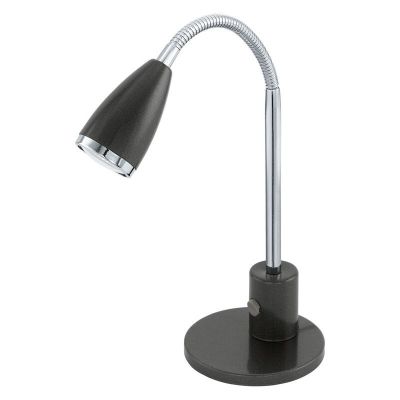 Antracit bordlampe metal, Said, med brytare