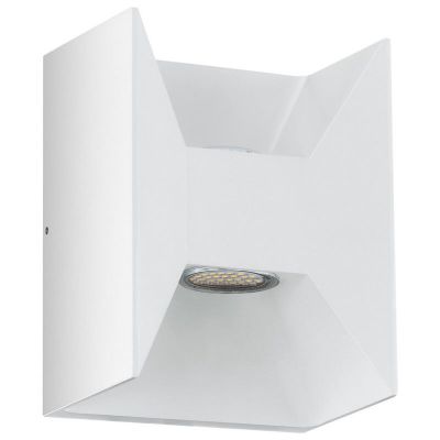 Hvid udendørslampe aluminium, Jeslynn, 3W, 3000K LED, IP44