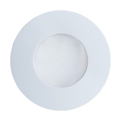 Hvid indbygningsspot glas, Margarita, IP65