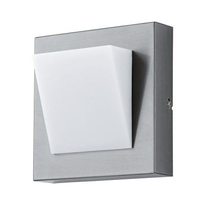 Sølv udendørslampe plast, Mell, 4W, 3000K LED, IP44