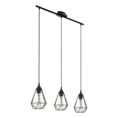 Sort industri pendler lampe metal, Costel
