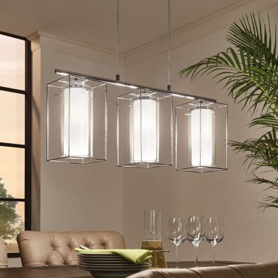 Krom industri pendler lampe glas, Aprica