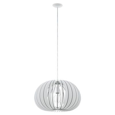 Hvid rustik pendler lampe træ, Bergama