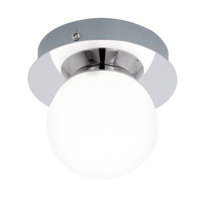 Krom modern loftlampe glas, Escha, 3W, 3000K LED, IP44
