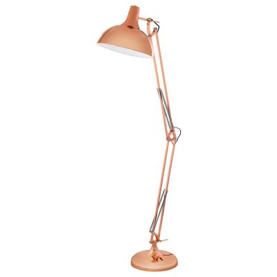 Kobber industri gulv lampe metal, Josha, med brytare