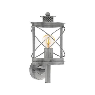 Sølv udendørslampe plast, Alisia, IP44