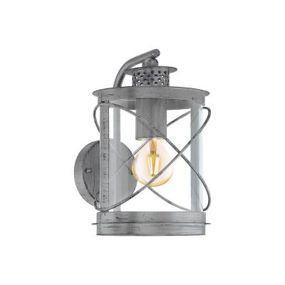 Sølv udendørslampe plast, Alisia, IP44