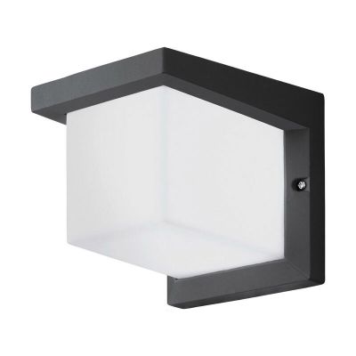 Antracit modern udendørslampe plast, Marcela, 10W, 3000K LED, IP54