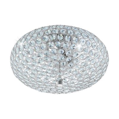 Krom retro loftlampe glas, Annamarie