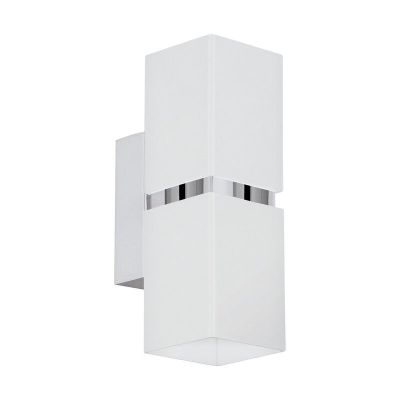 Krom design up down væglampe metal, Annely