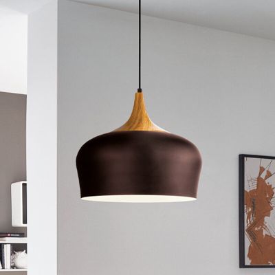 Brun modern pendler lampe metal, Annemarije