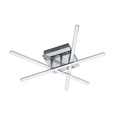 Krom modern loftlampe stål, Arantxa, 18W, 3000K LED