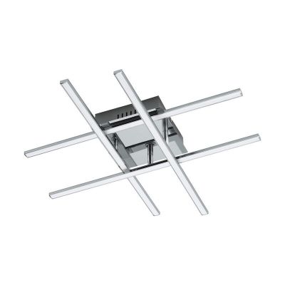 Krom modern loftlampe stål, Arantxa, 24W, 3000K LED