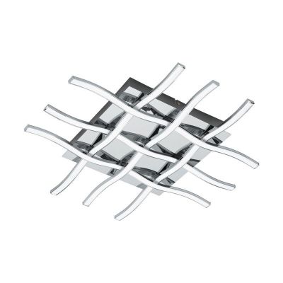Krom modern loftlampe stål, Arantxa, 36W, 3000K LED